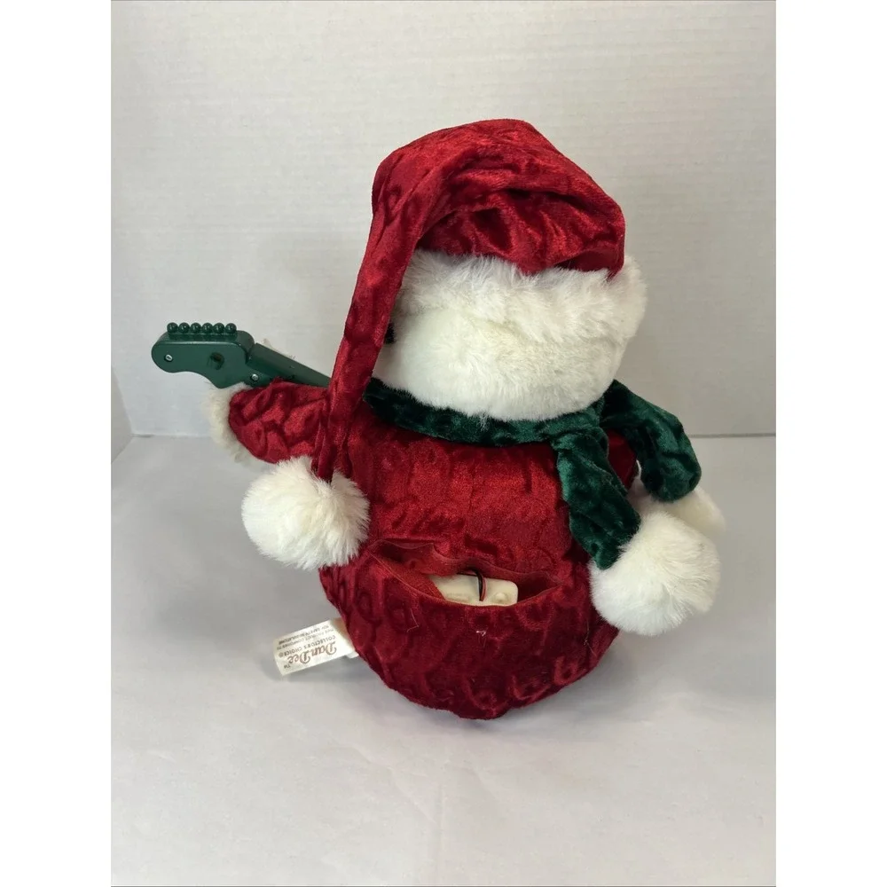 DAN-DEE Animated‎ Santa Claus Plush Dances Plays Guitar Christmas Holiday Toy